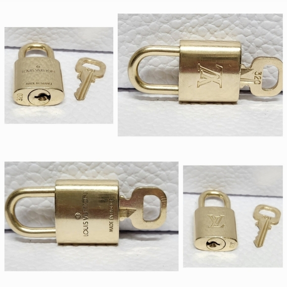 LOUIS VUITTON Authentic Lock Key Set Polished Chain Necklace Bracelet - Picture 2 of 12